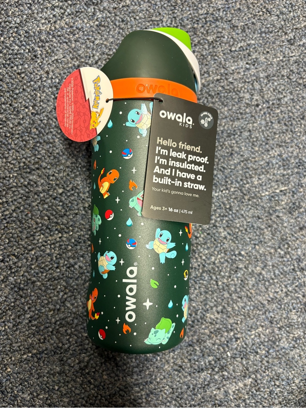 New Owala Pokemon X Limited Edition Collection Stainless Steel Water Bottle